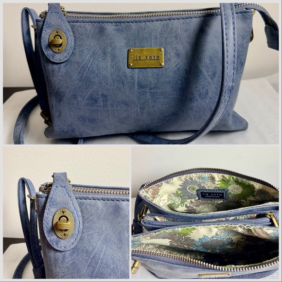 Liz Soto Handbags - Liz Soto Ella Womens Crossbody Purse -PU Leather Wallet ,Over the Shoulder Bags